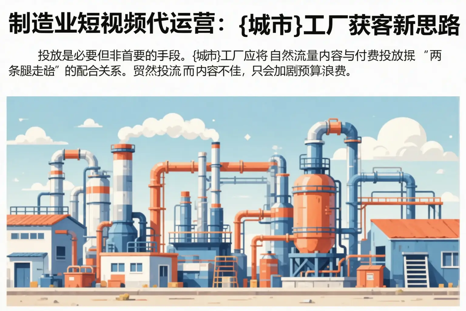 制造业短视频代运营：达州工厂获客新思路