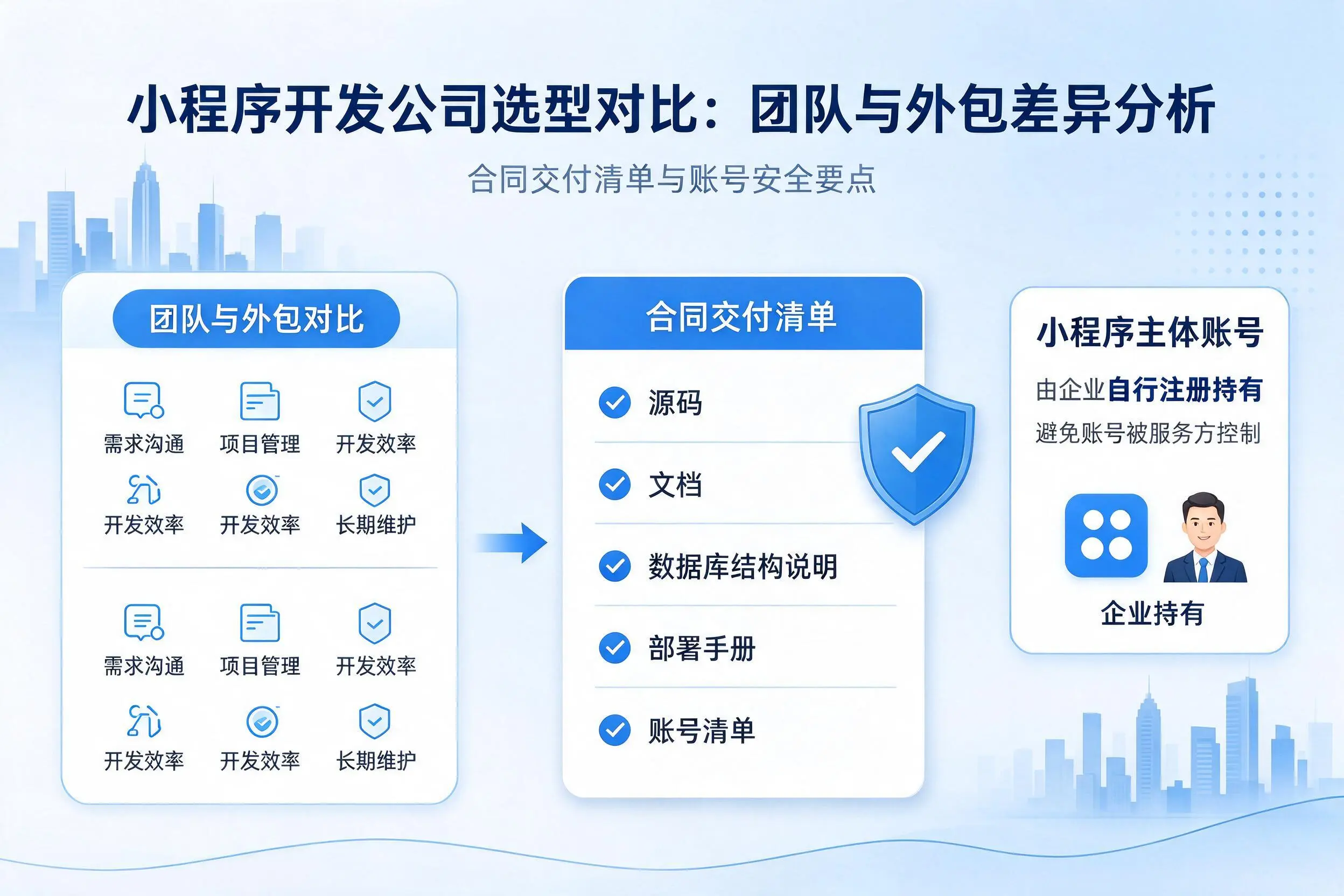 达州小程序开发公司选型对比：团队与外包差异分析