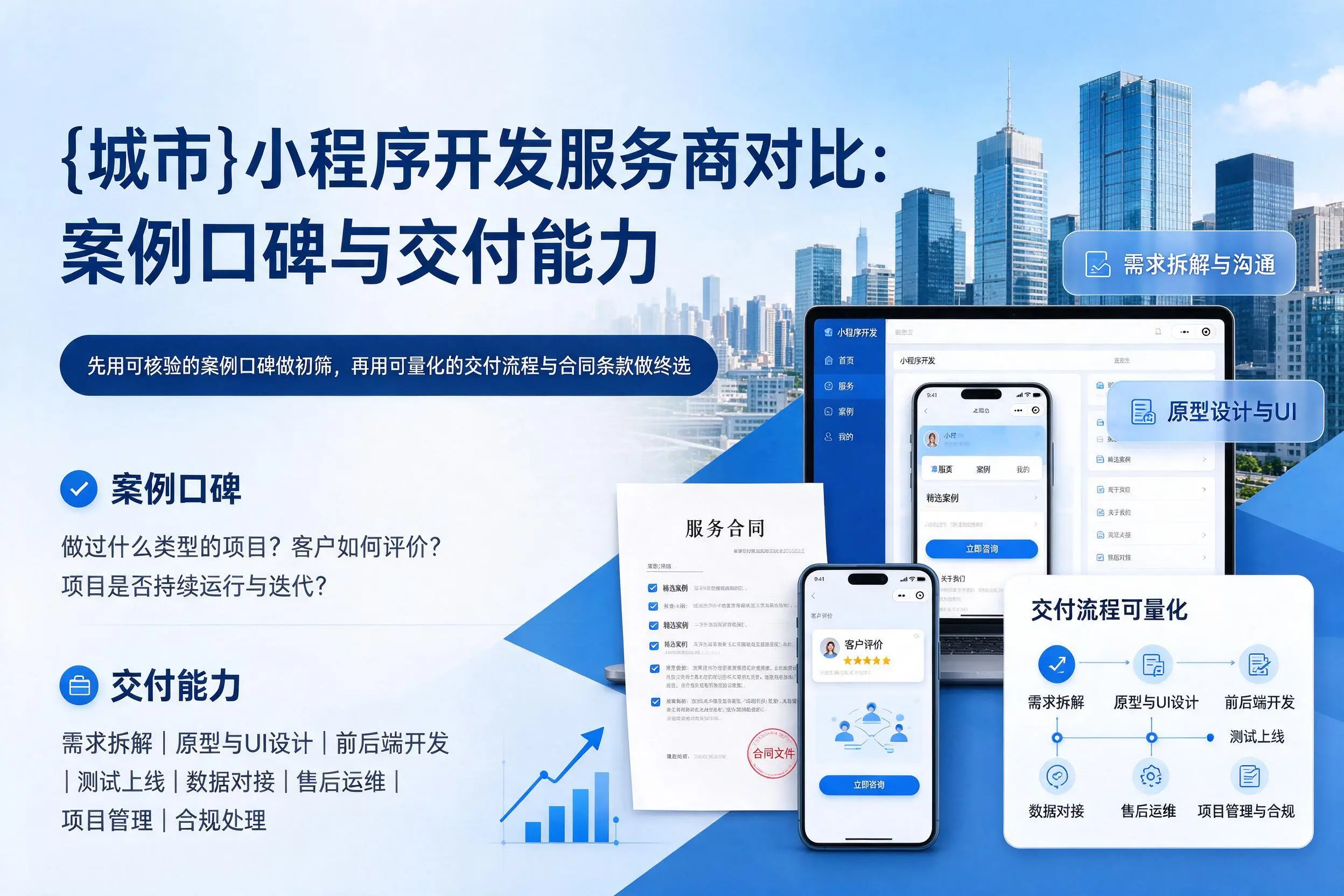 达州小程序开发服务商对比：案例口碑与交付能力