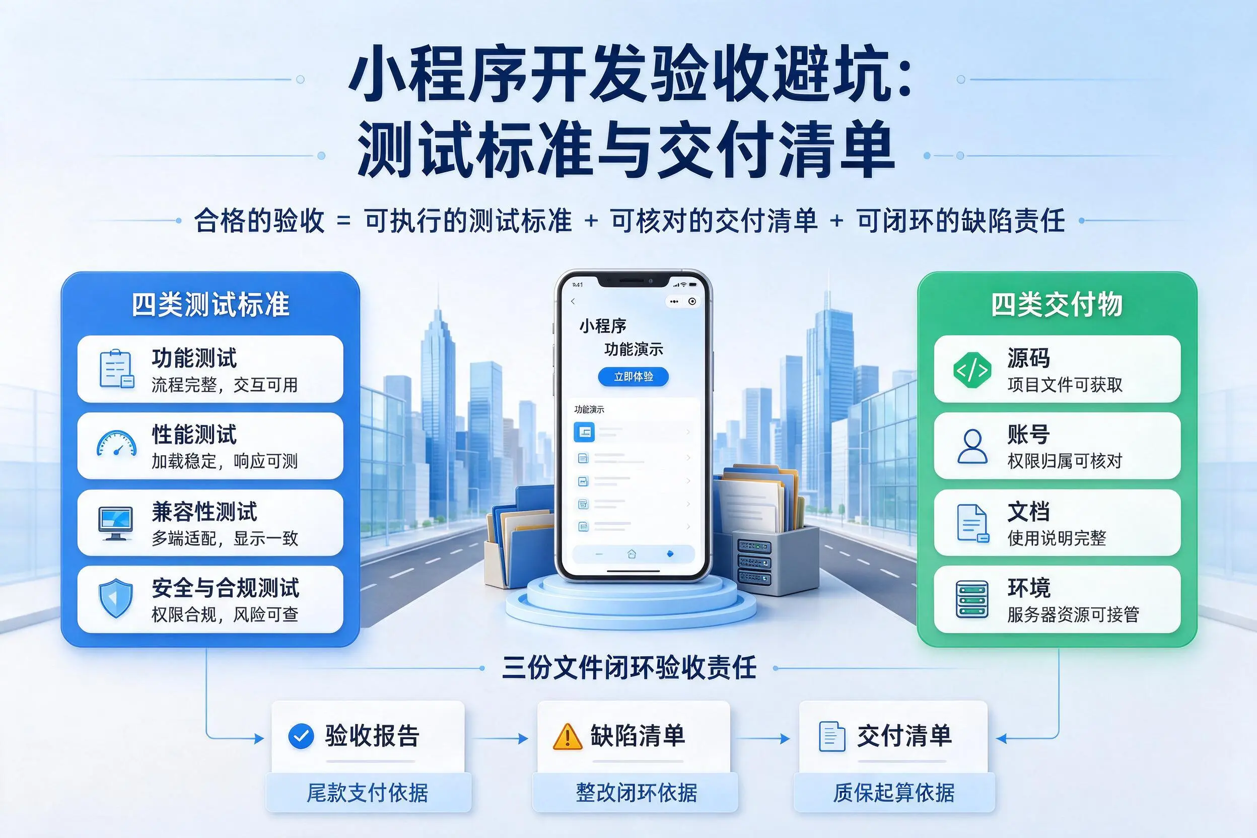 达州小程序开发验收避坑：测试标准与交付清单