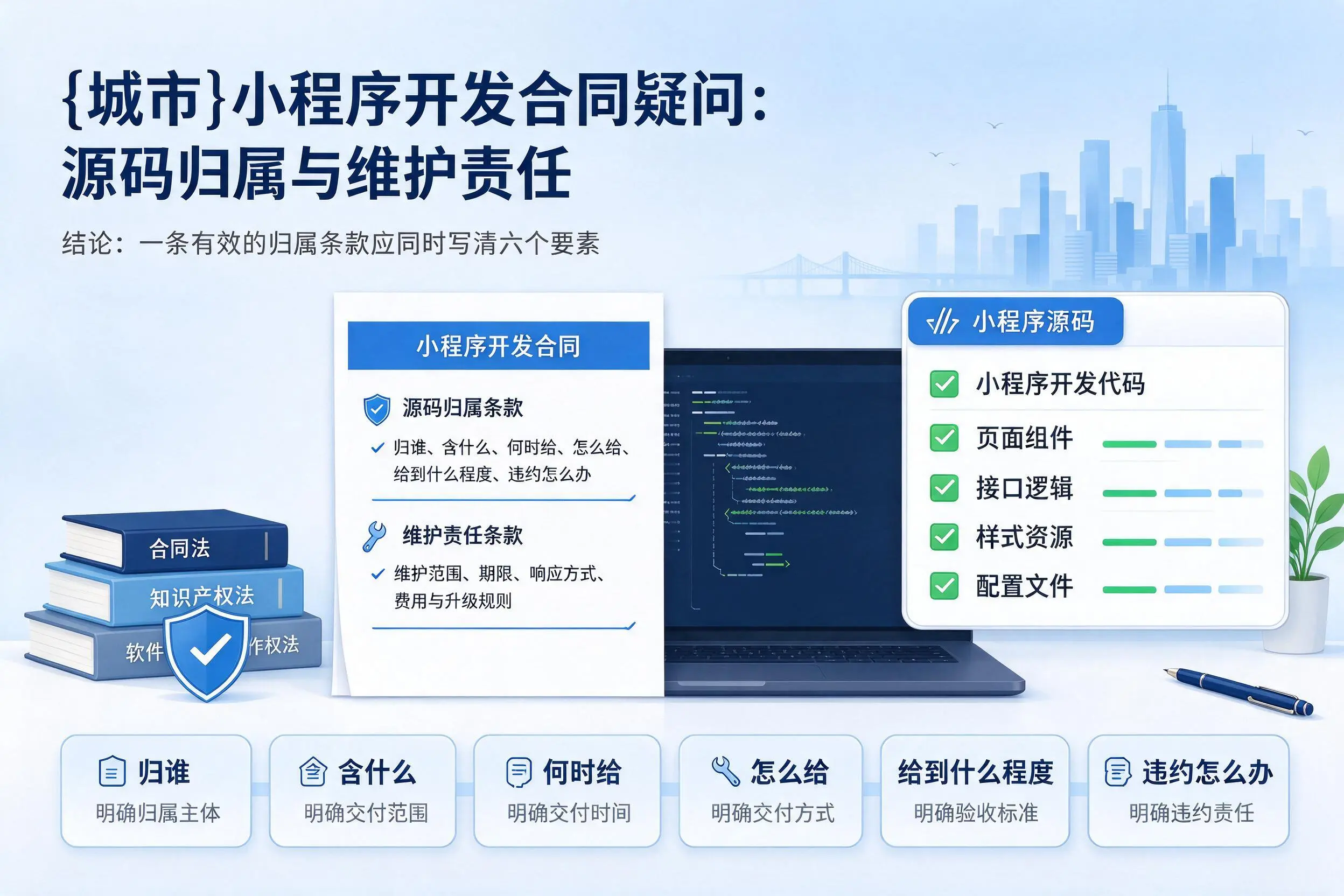 达州小程序开发合同疑问:源码归属与维护责任