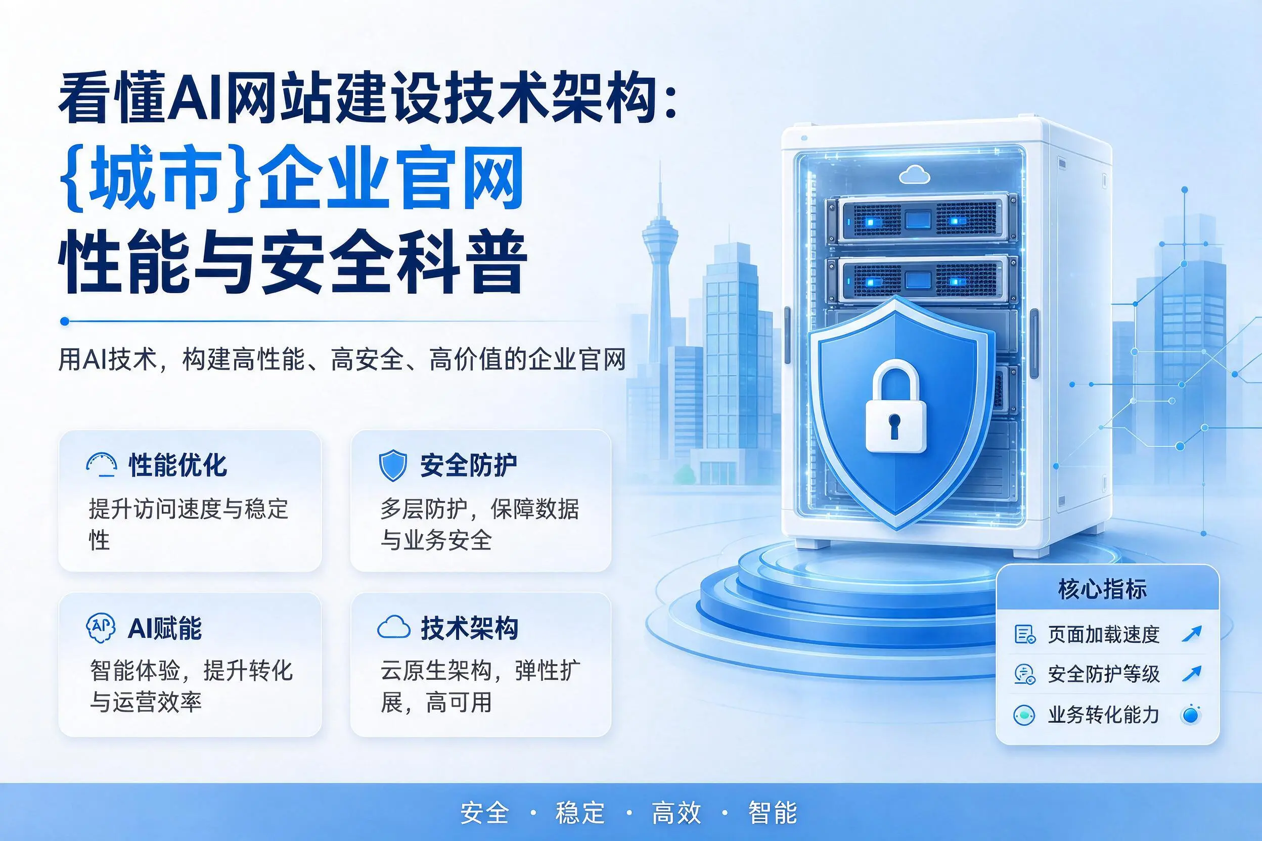 看懂AI网站建设技术架构：达州企业官网性能与安全科普