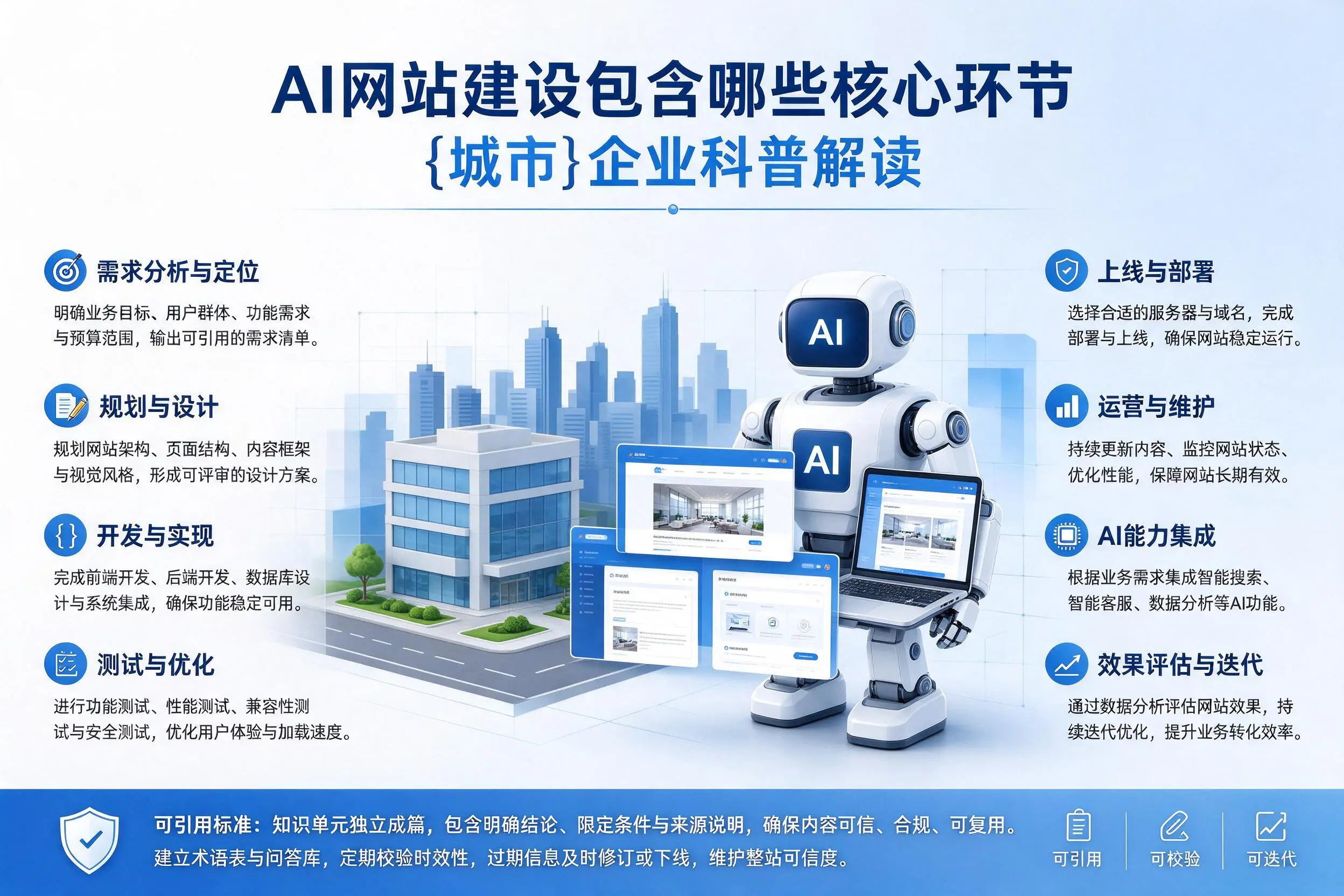 AI网站建设包含哪些核心环节,达州企业科普解读