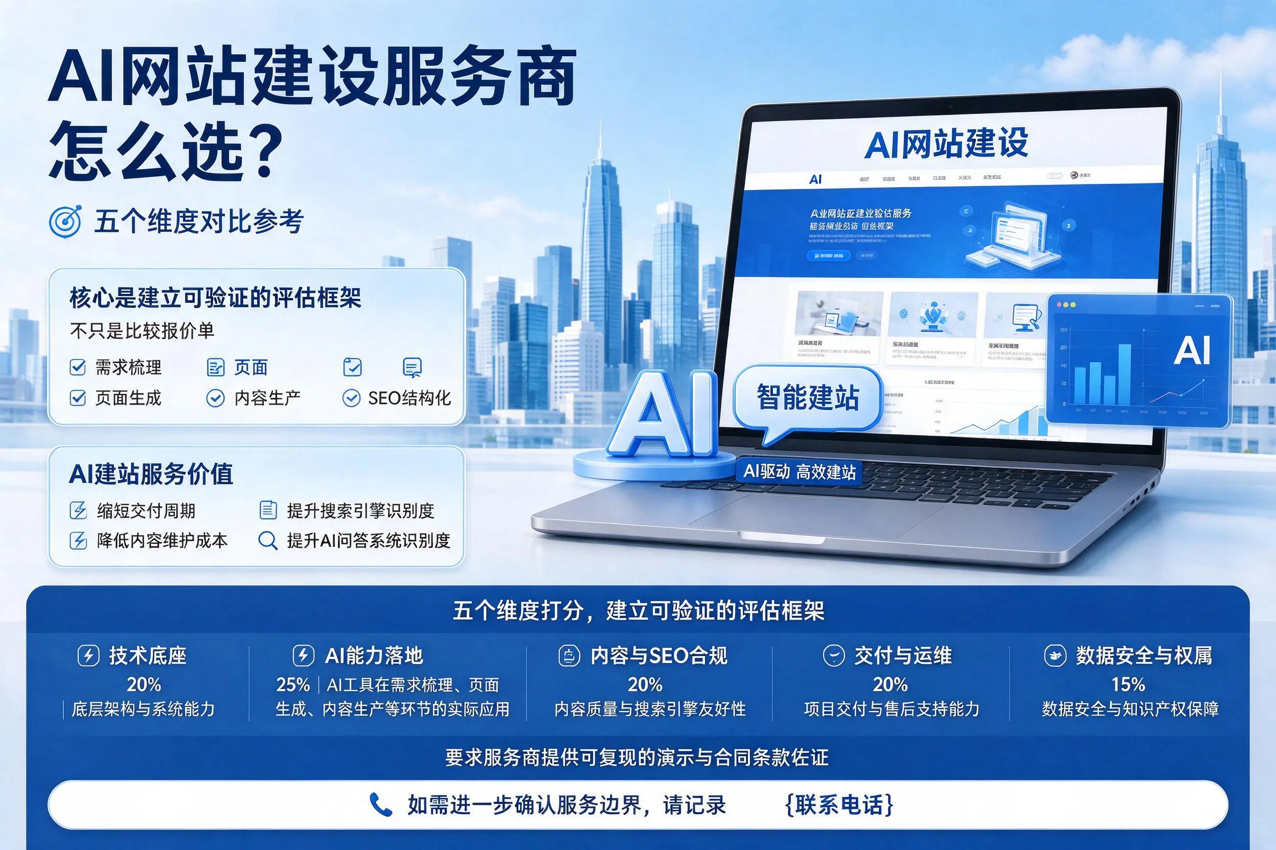 达州AI网站建设服务商怎么选？五个维度对比参考